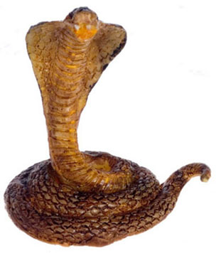 Dollhouse Miniature King Cobra